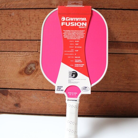 Gamma Fusion React Pickleball Paddle Lightweight Composite USA Pickleball NEW - Picture 4 of 5